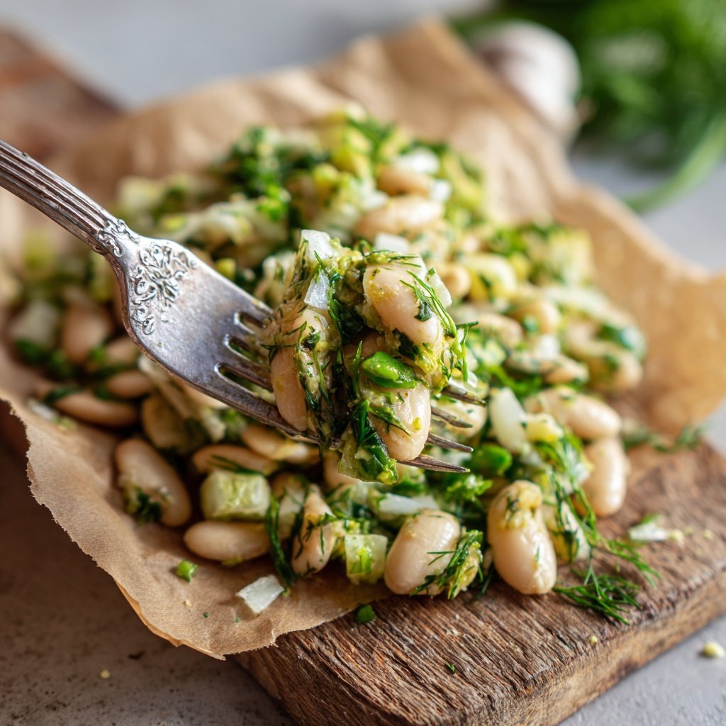 Healthy Lunch Lemon Dill White Bean Salad