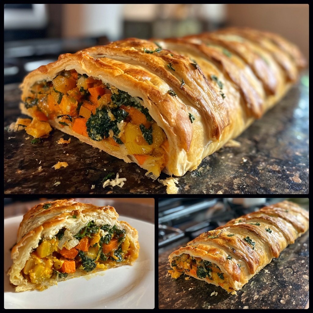Valentine Dinner Roasted Vegetable Wellington
