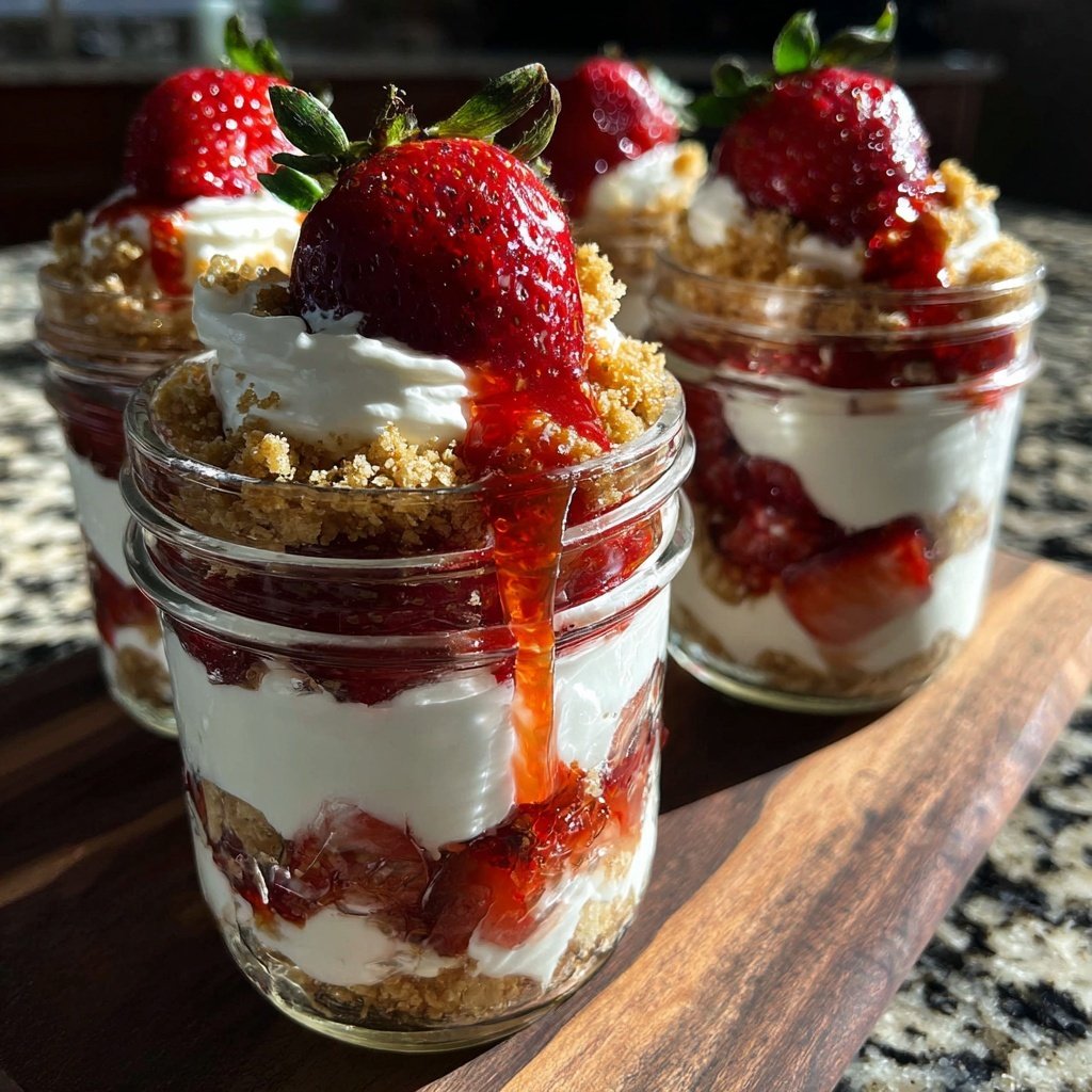 Strawberry Shortcake Mason Jars