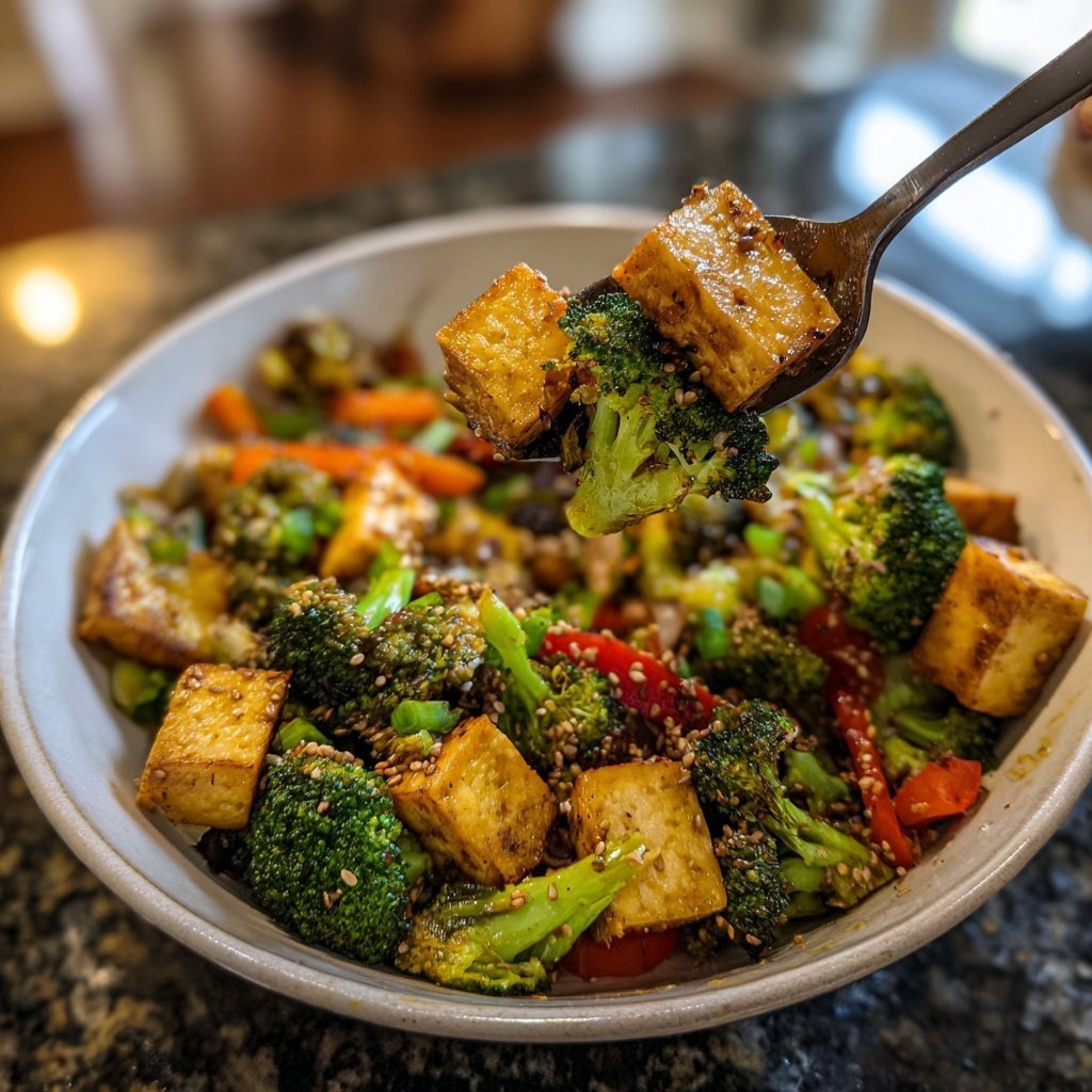 Healthy Dinner Broccoli Tofu Stir Fry