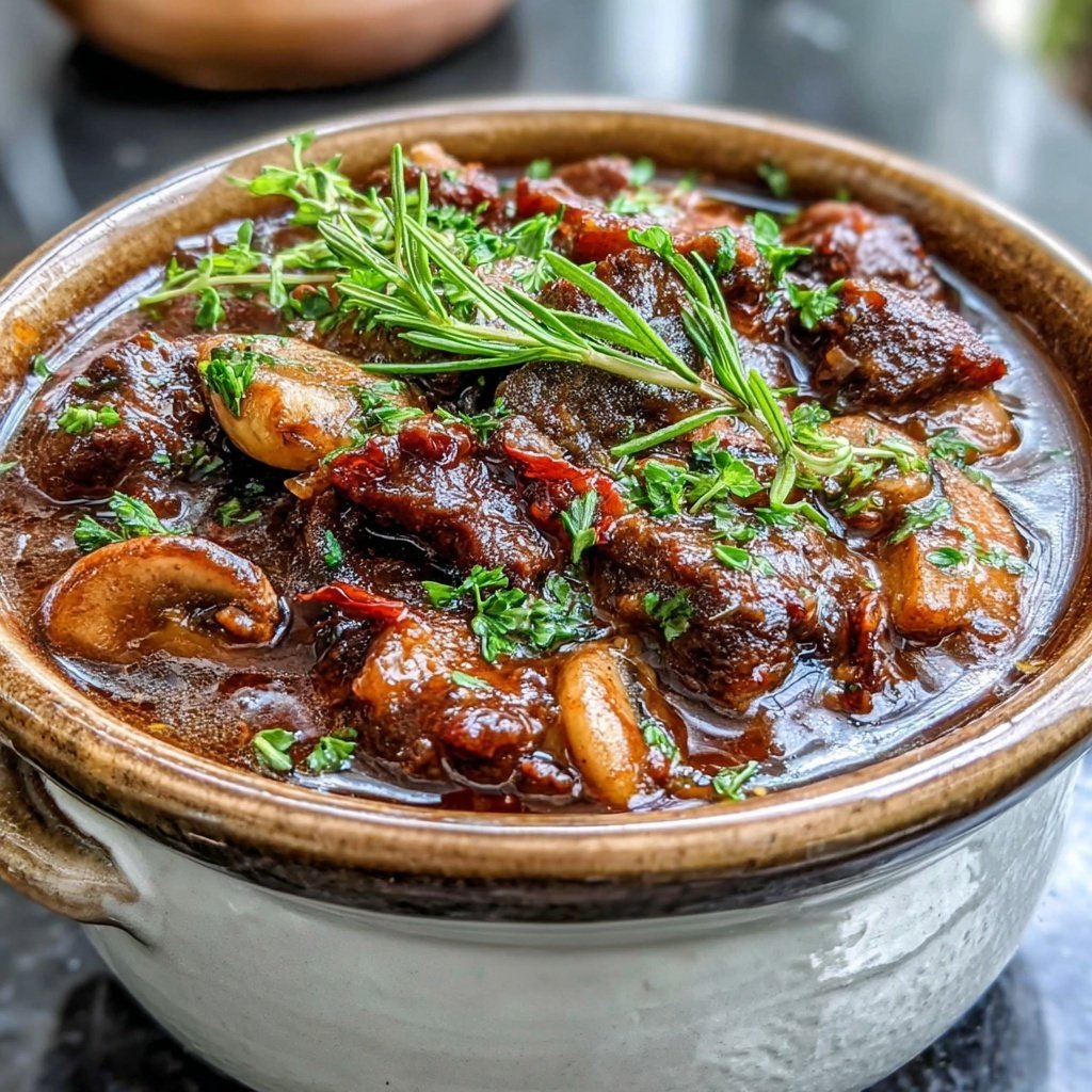 Cozy Beef And Mushroom Stew