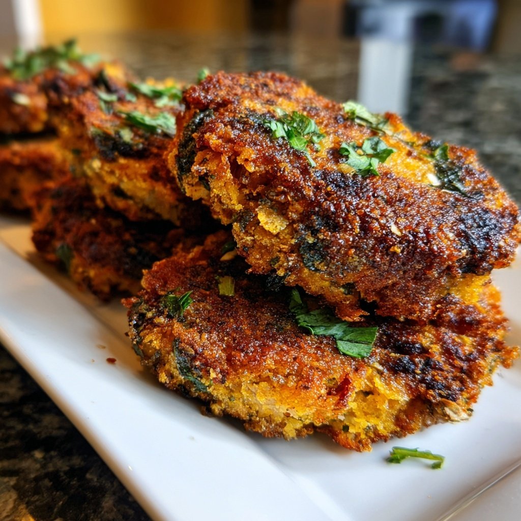 Baked Veggie Chickpea Patties
