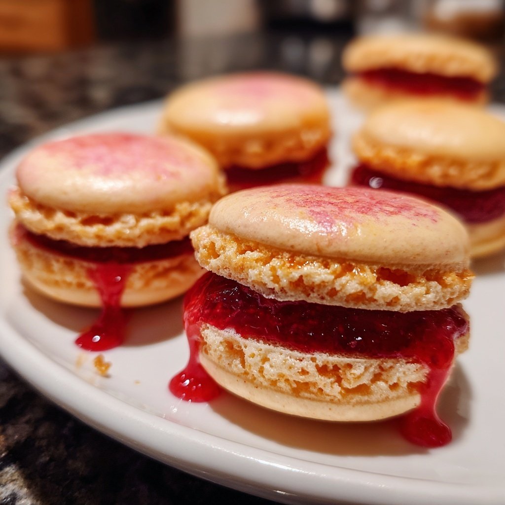 Macarons with Raspberry Filling