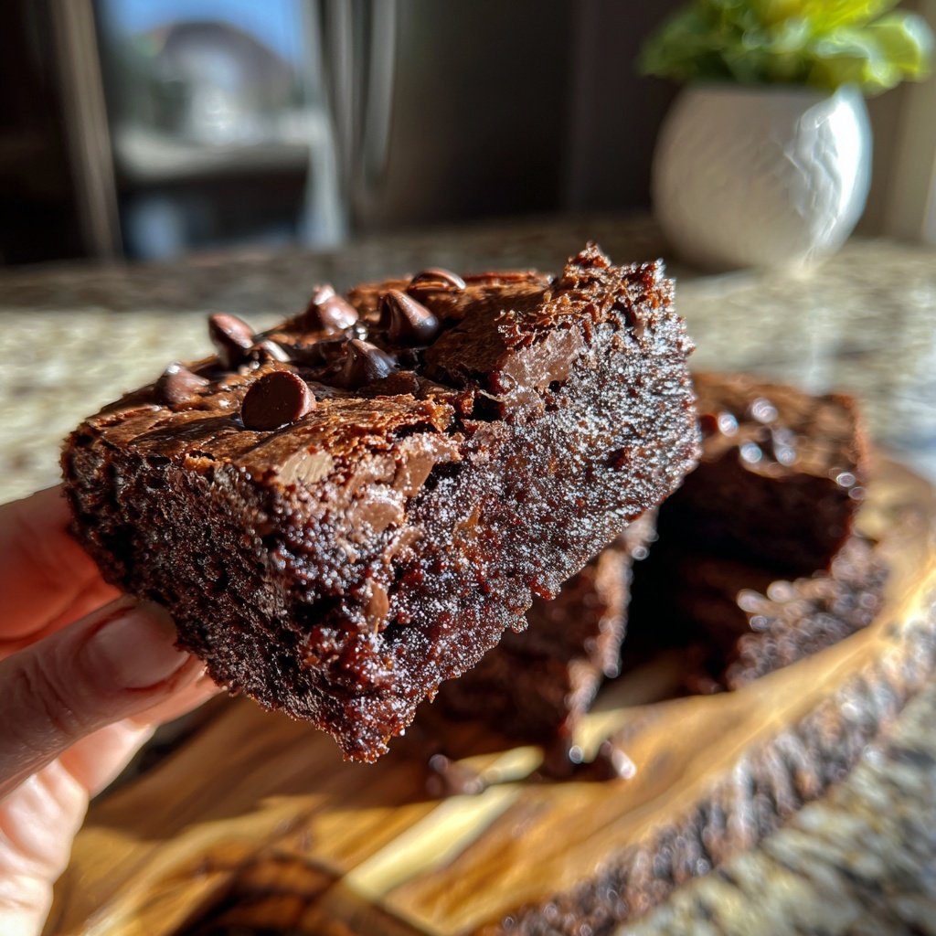 Rich Brownies With Chocolate Chips