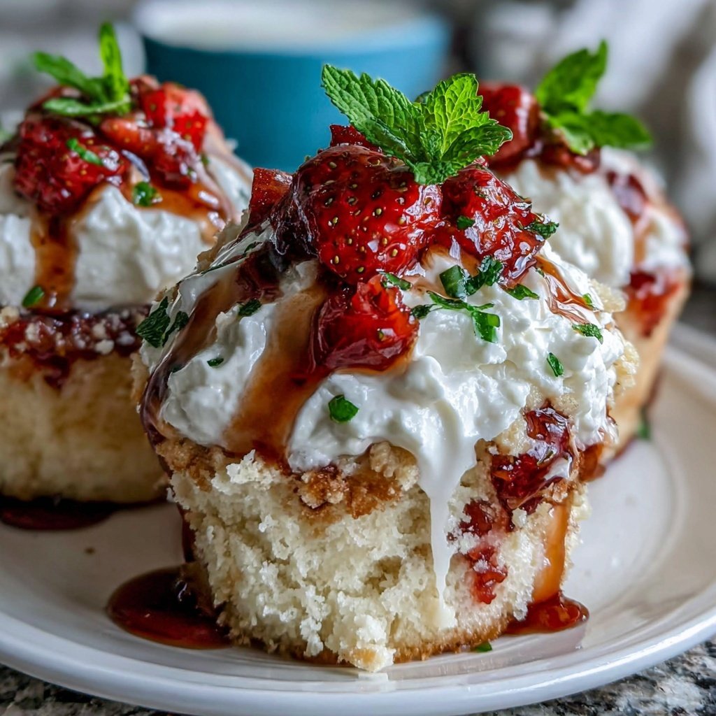 Strawberry Shortcake Cupcakes With Whipped Frosting