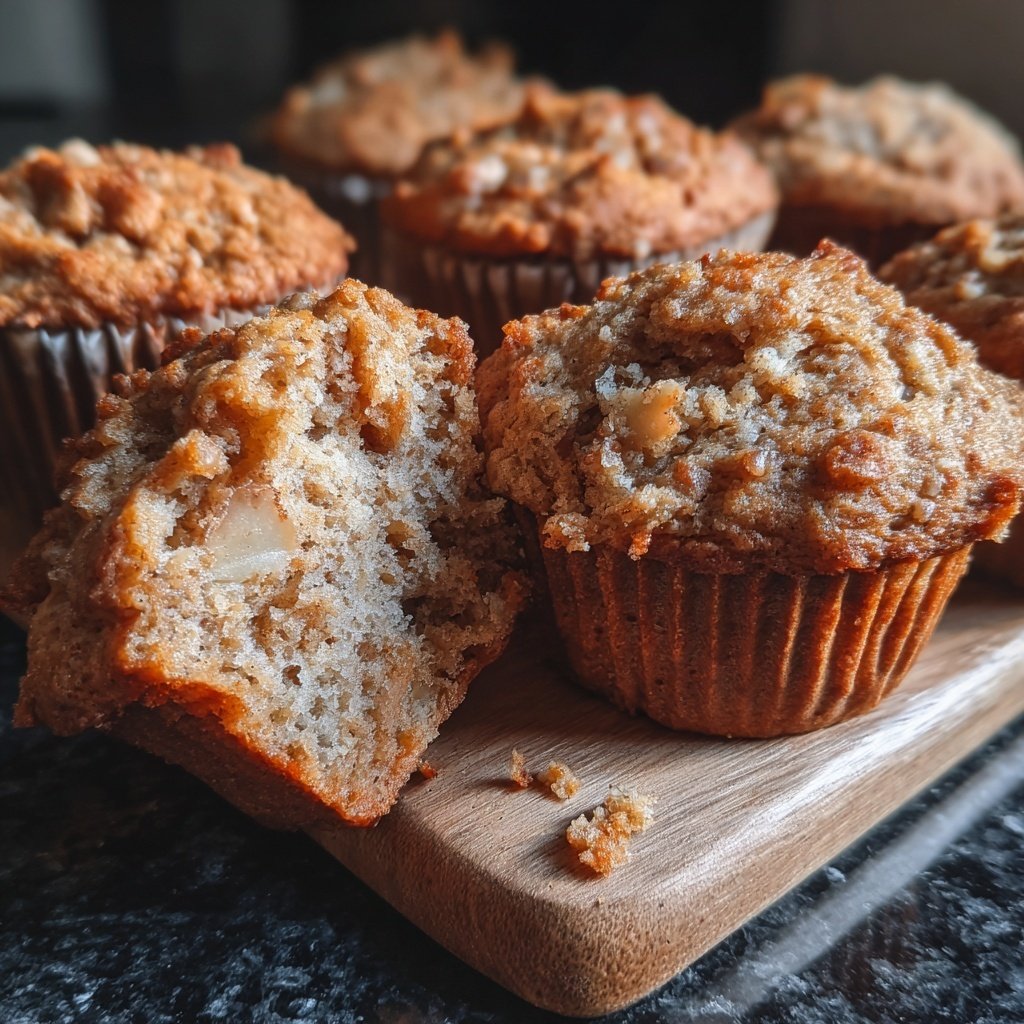 Healthy Apple Cinnamon Muffins