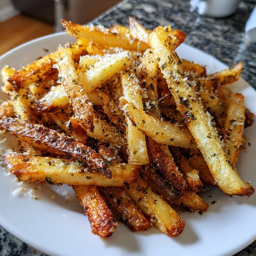 Super Bowl Appetizer Garlic Parmesan Fries