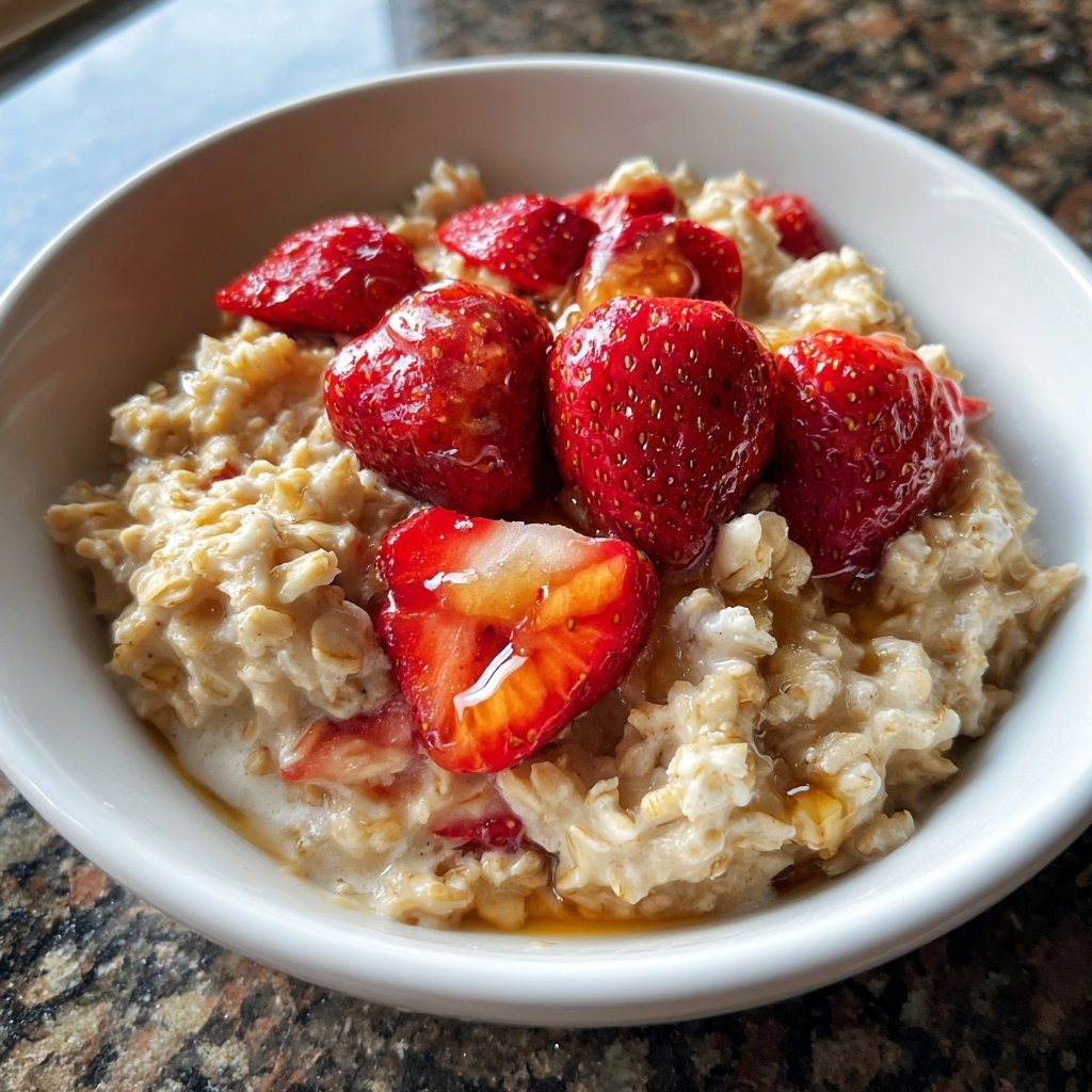 Fresh Strawberry Oatmeal
