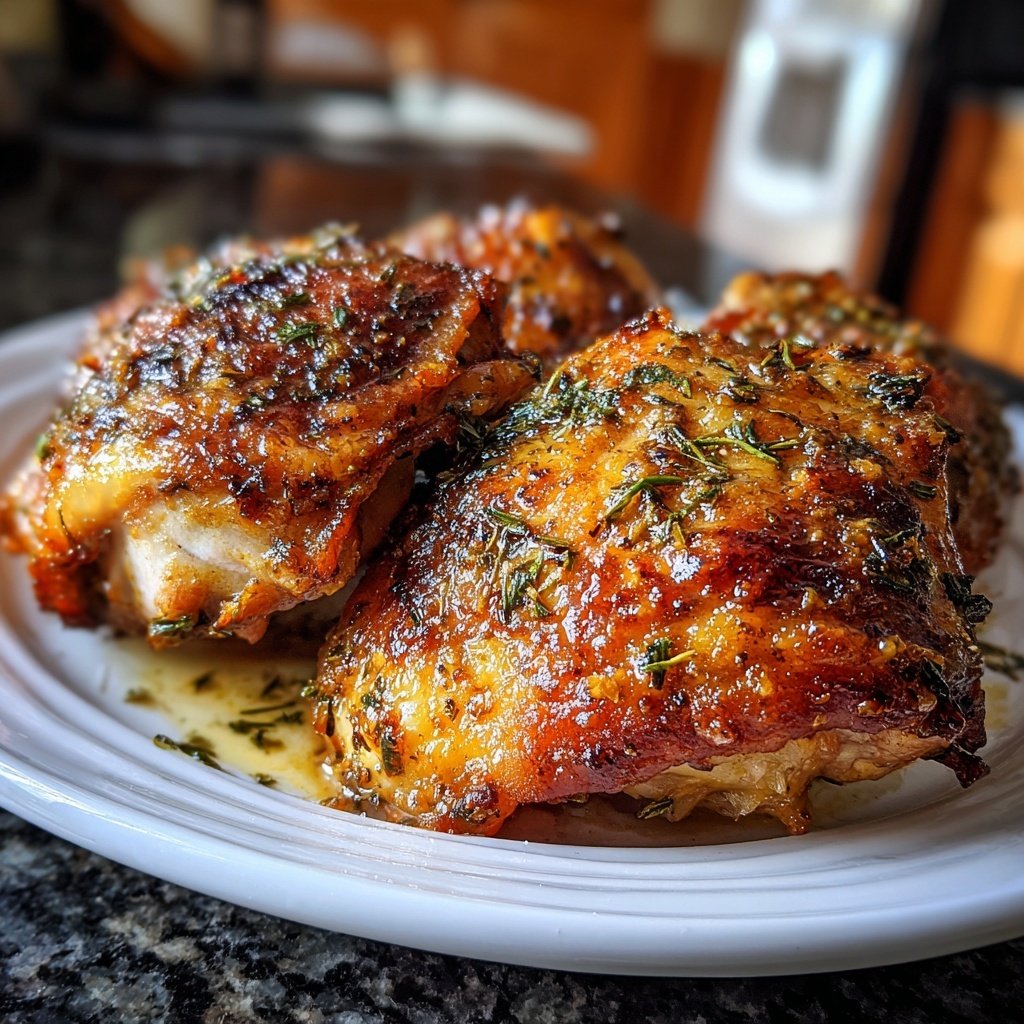 Comfort Food Baked Chicken Thighs