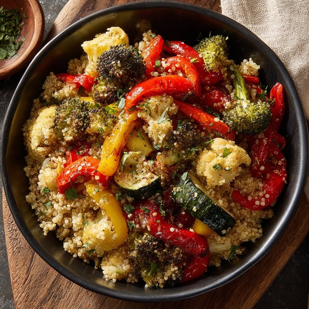 Healthy Roasted Veggie Quinoa Bowl