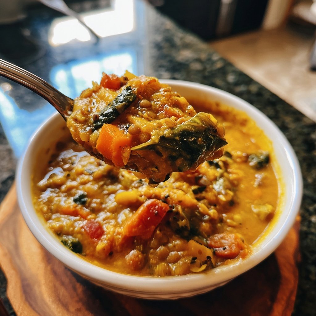 Jamaican Coconut Lentil Curry